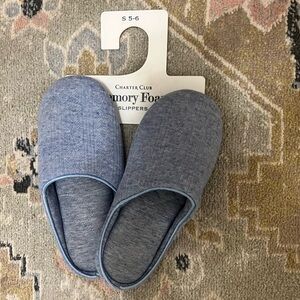 Charter Club Pointelle Closed Toe Slippers Size S 5-6